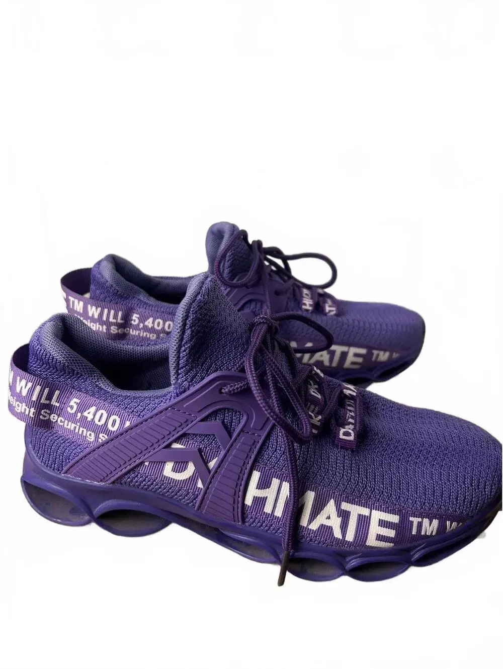 DYKHMATE DM028007 Womens 8.5 NWOT Purple Knit Running Walking Sneakers